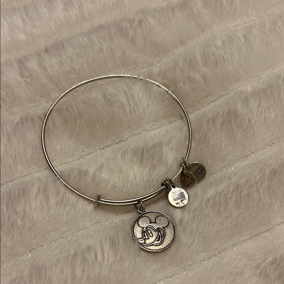 Alex and Ani Jewelry - RARE Alex and Ani Silver Mickey Mouse Charm Bracelet